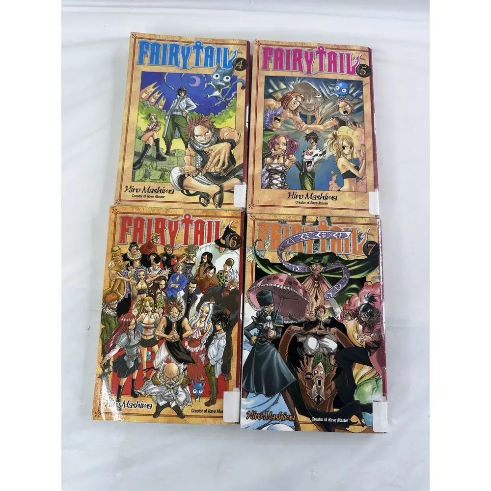 Kodansha Fairy Tail Manga Volumes 4-9, 11-14English Softcover Ex-Library